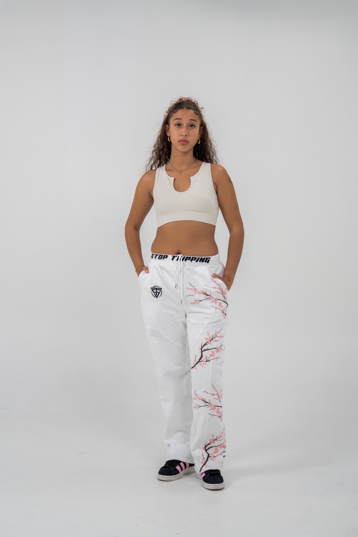 Sakura Sweatpants - White