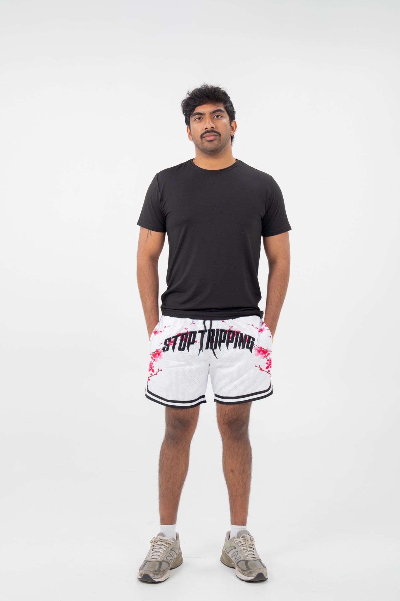 Sakura Mesh Shorts - white