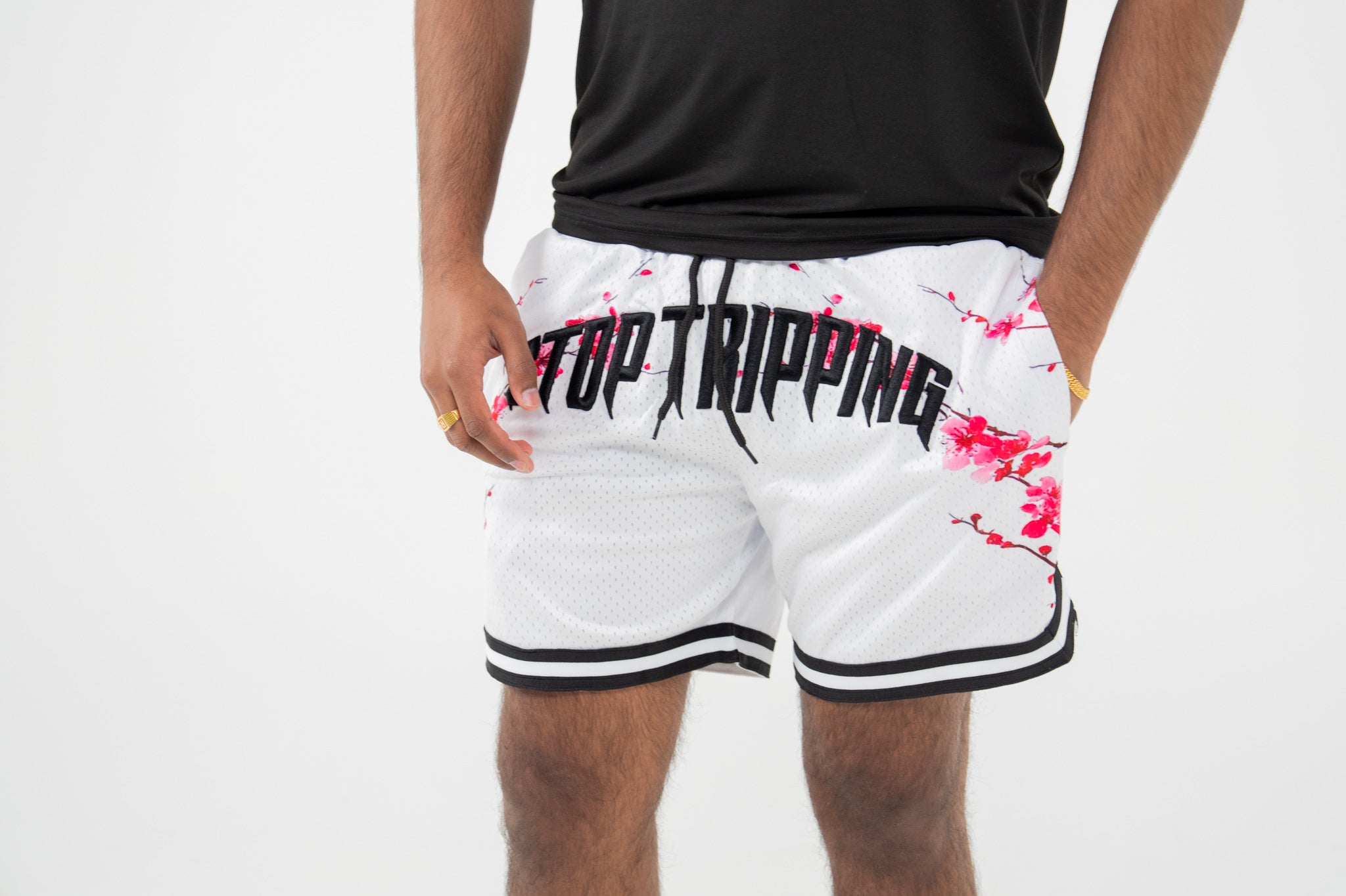Sakura Mesh Shorts - white