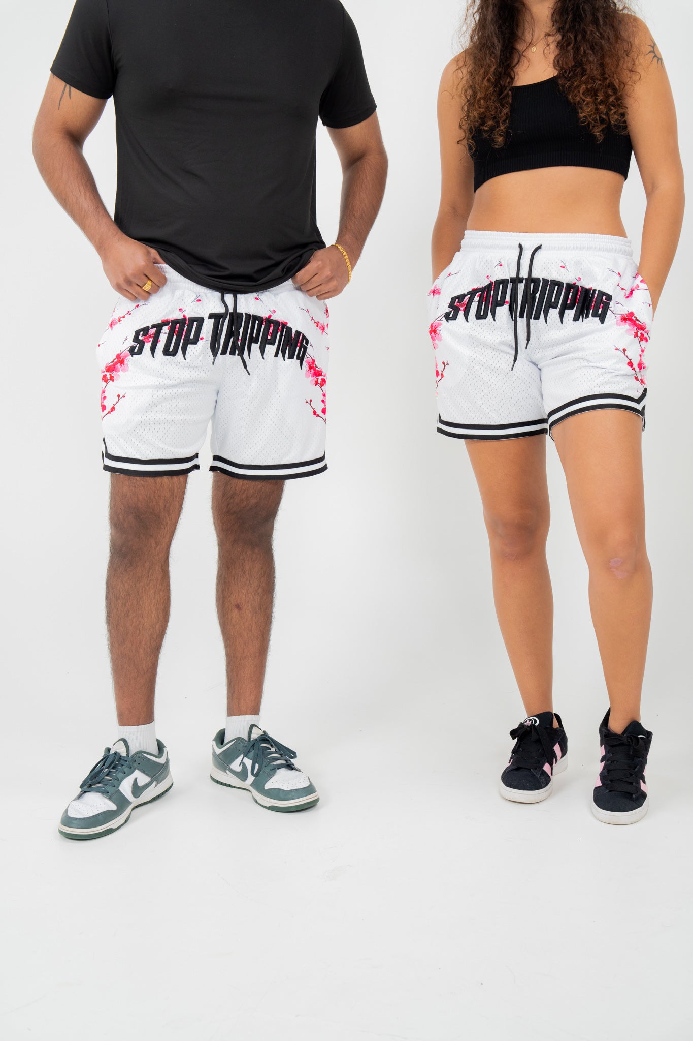 Sakura Mesh Shorts - white